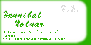 hannibal molnar business card